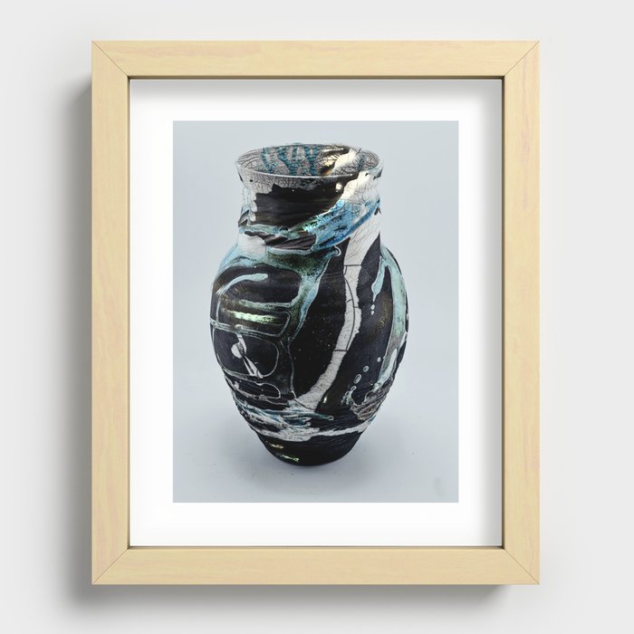 Turquoise Pottery Ash Recessed Framed Print