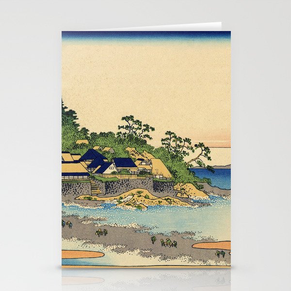 Katsushika Hokusai - Enoshima in Sagami Province Stationery Cards