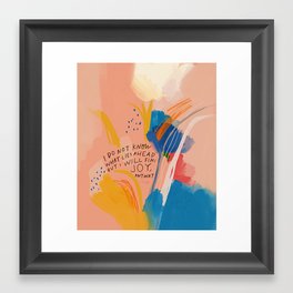Find Joy. The Abstract Colorful Florals Framed Art Print