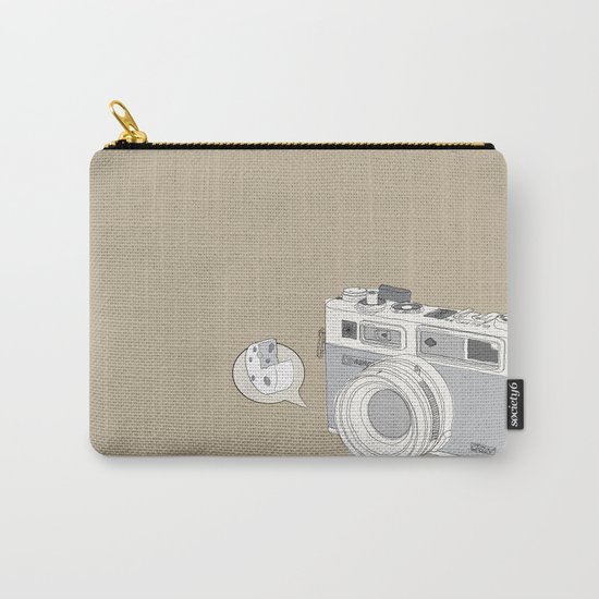 Yashica Camera - “Say Cheese” - soft-brown Carry-All Pouch