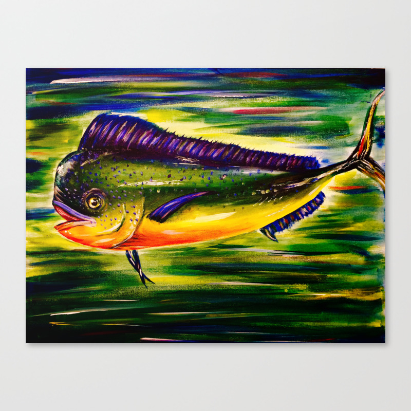 Mahi Mahi Canvas Print By Artbyestudio Society6