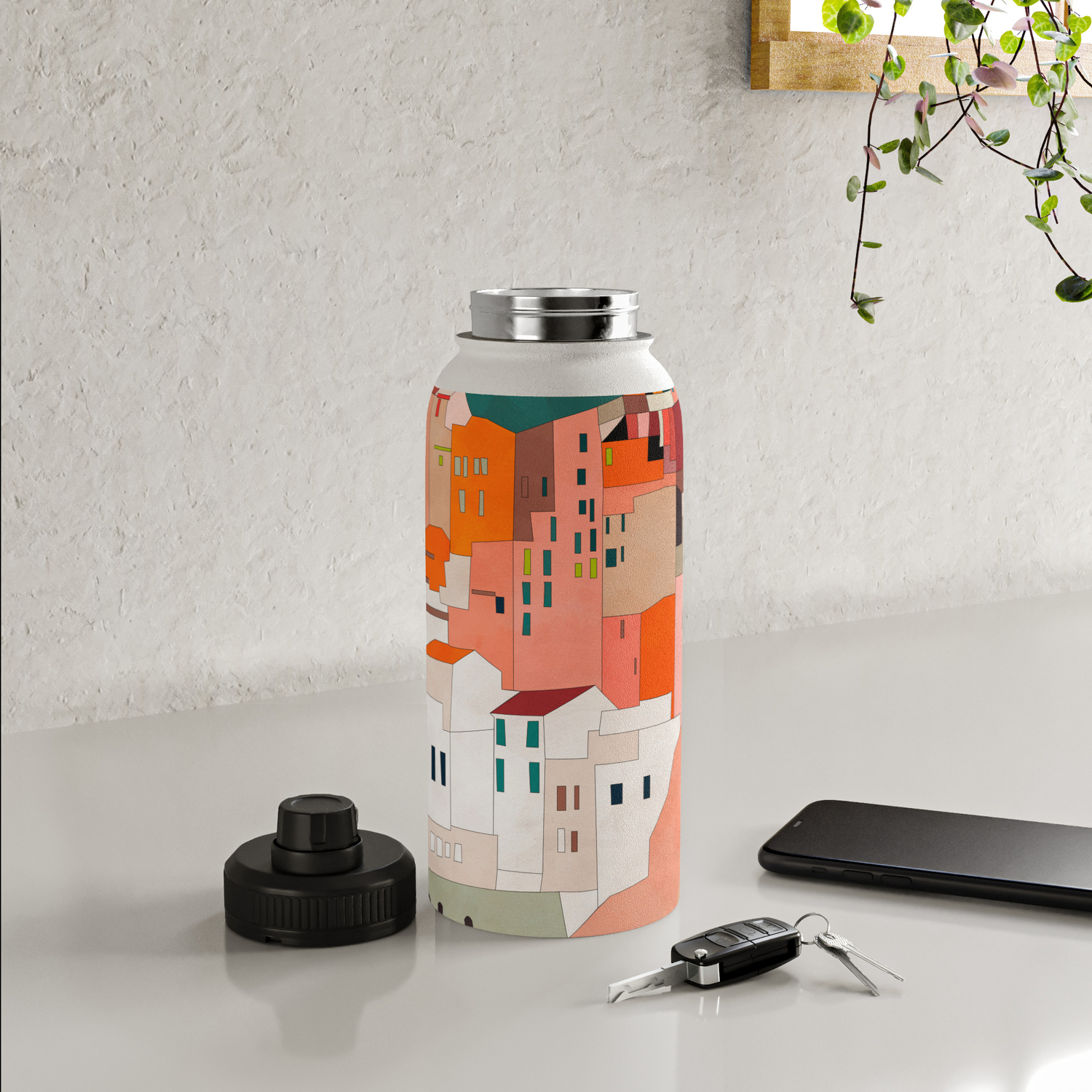 Italy Coast Houses Minimal Abstract Painting Water Bottle By Anarutbre Society6 See more ideas about bottle painting, bottle art, bottles decoration. italy coast houses minimal abstract painting water bottle by anarutbre