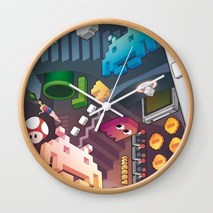 Lost in videogames Wall Clock