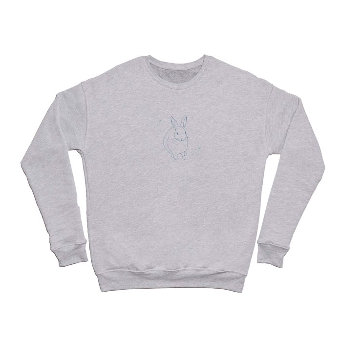 Lou the Bunny with Flowers Crewneck Sweatshirt