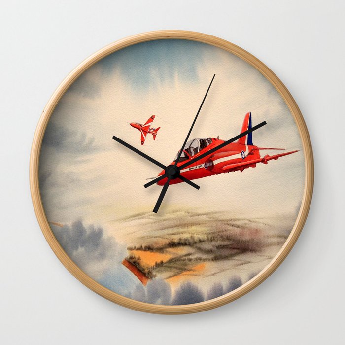 BAe Hawk Aircraft The Red Arrows Wall Clock