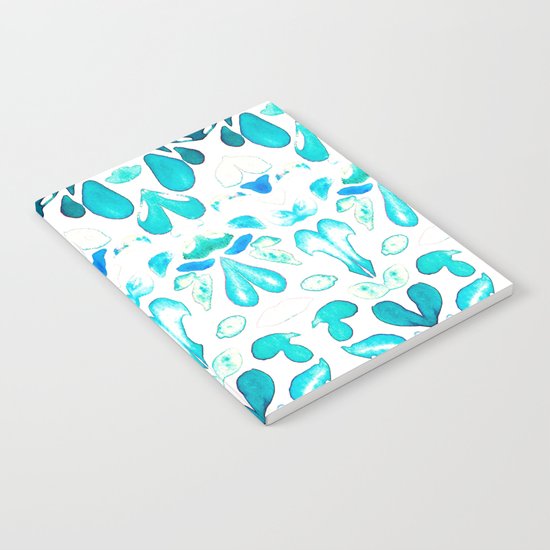 Memories of Summer, Bright Sea Blue and Yellow Notebook