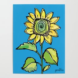 Sunshine Sunflower  Poster