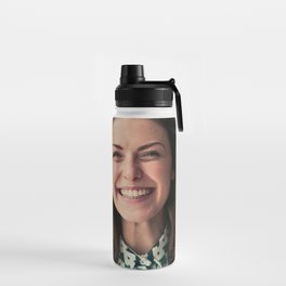 Happiness..to laugh without barriers . Water Bottle