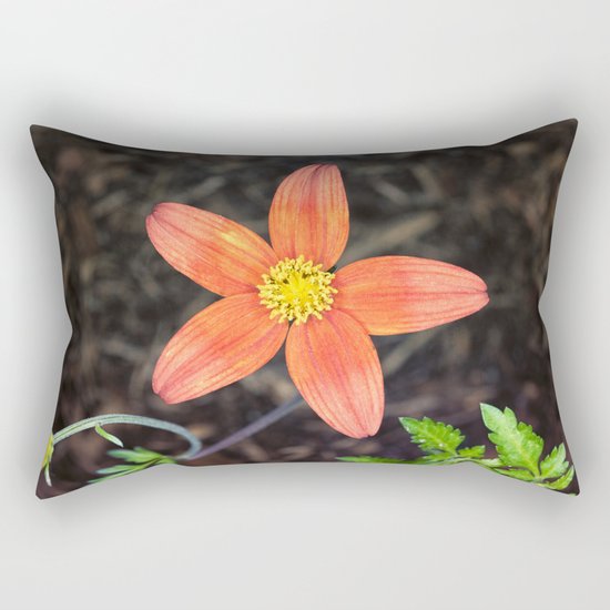 Orange flower Rectangular Pillow
