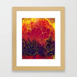 Sunset Swipe Framed Art Print