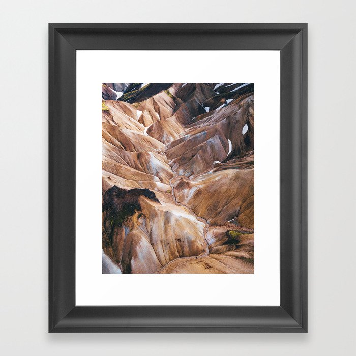 Gelato Mountains Framed Art Print