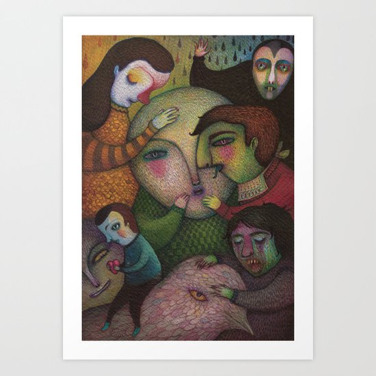 Seeking the truth Art Print