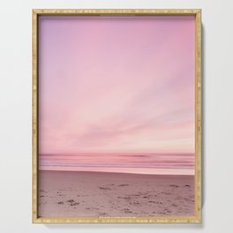 Pink Sky Beach Serving Tray