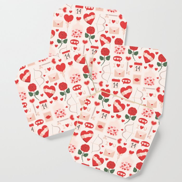 Valentine's Day Pattern Coaster