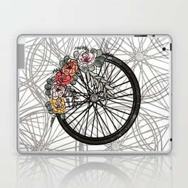 Floral Bicycle Wheel Bike Laptop & iPad Skin