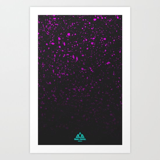 Trail Status / Grey Art Print