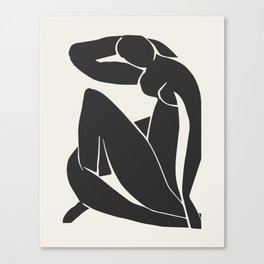 Henri Matisse Abstract Woman, Black and Beige Nude Matisse Art Decor Canvas Print