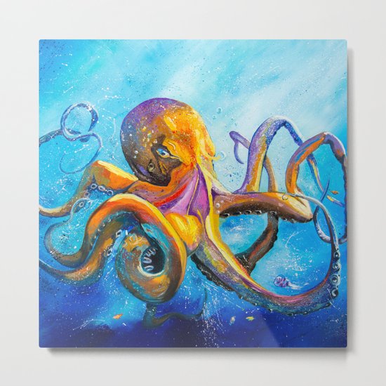 Octopus Metal Print