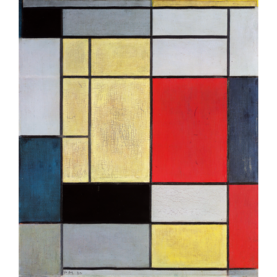 Piet Mondrian (Dutch, 1872-1944) - Title: Composition I - Date: 1920 ...