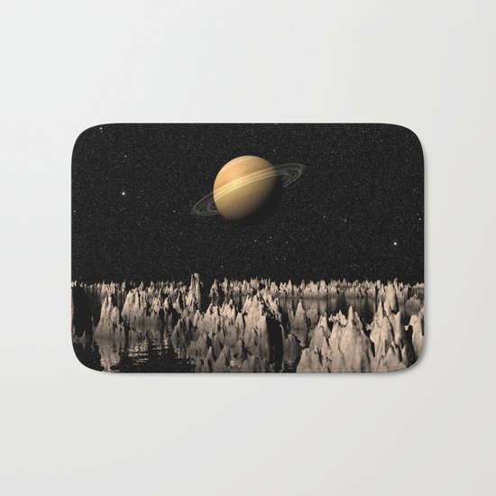Planet Saturn Bath Mat
