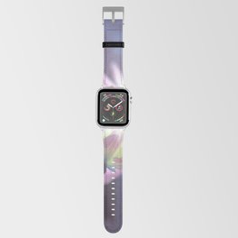 Soft Pastel Dahlia In Pink And Blue Apple Watch Band