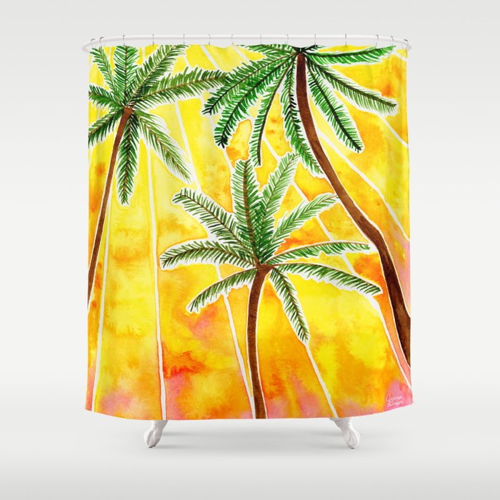 Under the Palm Trees Shower Curtain