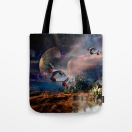 Planetary Encounter Tote Bag