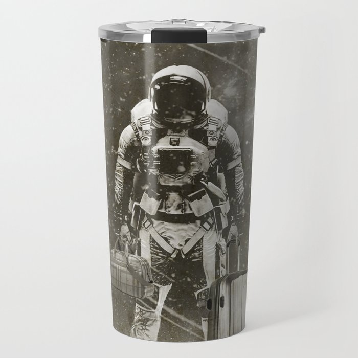 Space Traveller sepia Travel Mug
