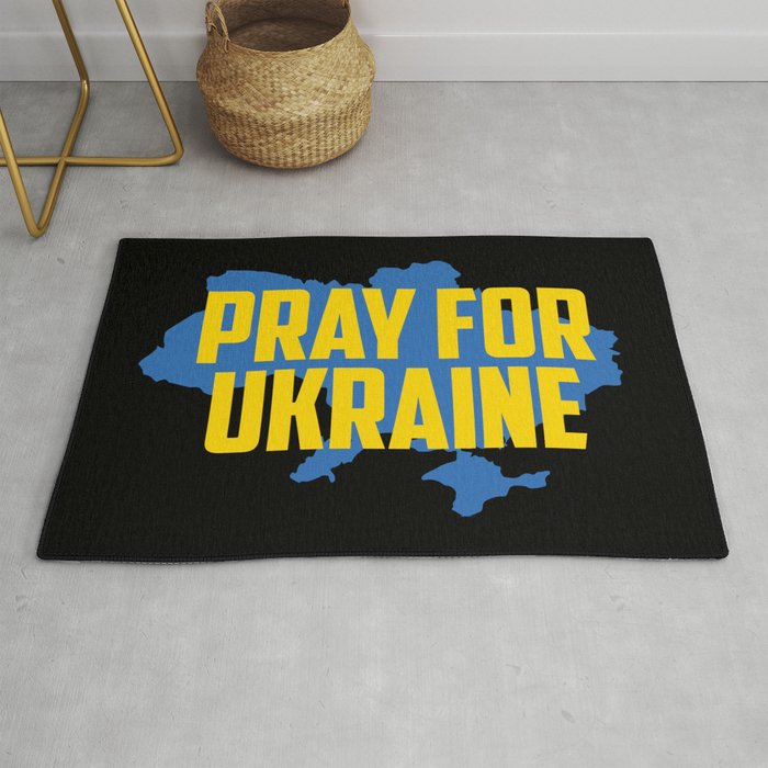 Pray For Ukraine Rug