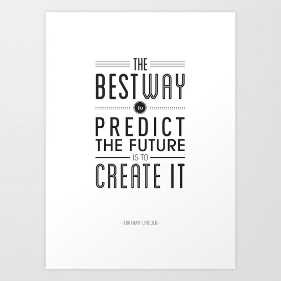 Type Poster - Abraham Lincoln Art Print