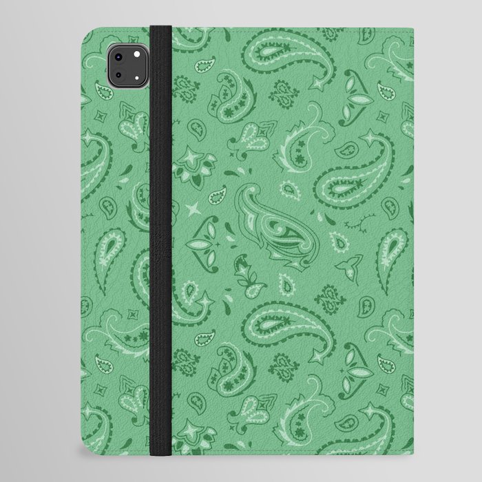 Minty Fresh Bandana iPad Folio Case