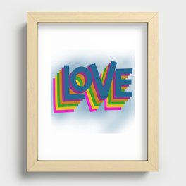 Love infinity Recessed Framed Print