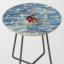 Snowboarding your heart out Side Table