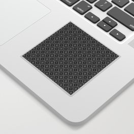 Grey and Black Ornamental Arabic Pattern Sticker