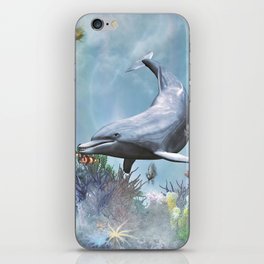 Dolphins Seascape iPhone Skin
