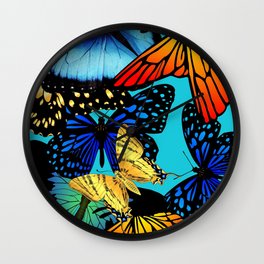 Matisse Inspired Butterfly Collection Wall Clock