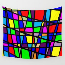 Vector Multicolored Pattern Design Wall Tapestry