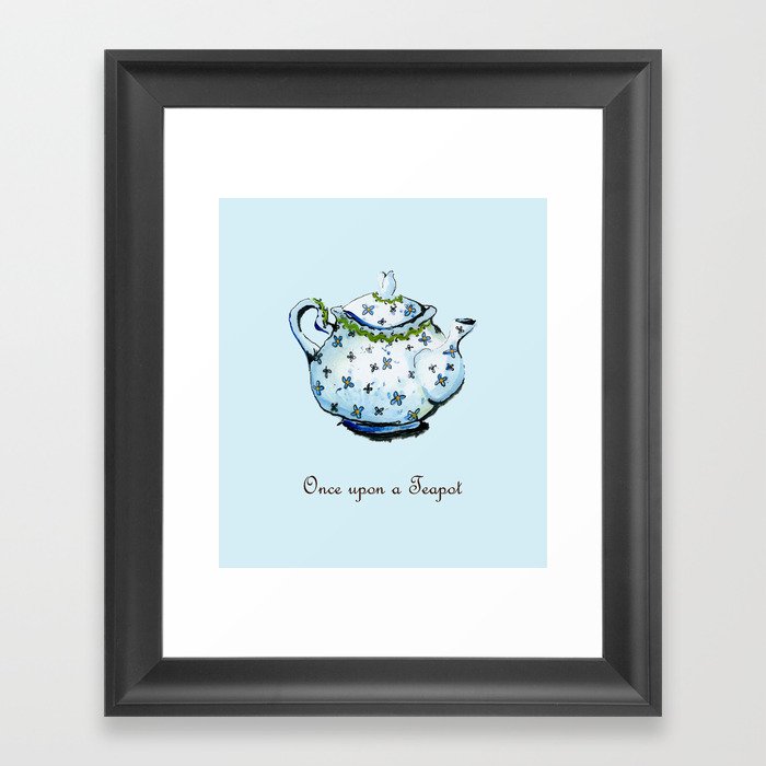 Once Upon A Teapot Framed Art Print