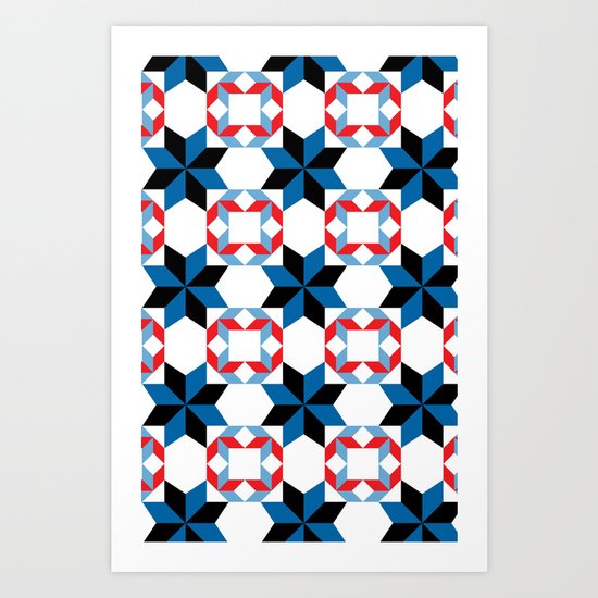 Blue Rhapsody - By SewMoni Art Print
