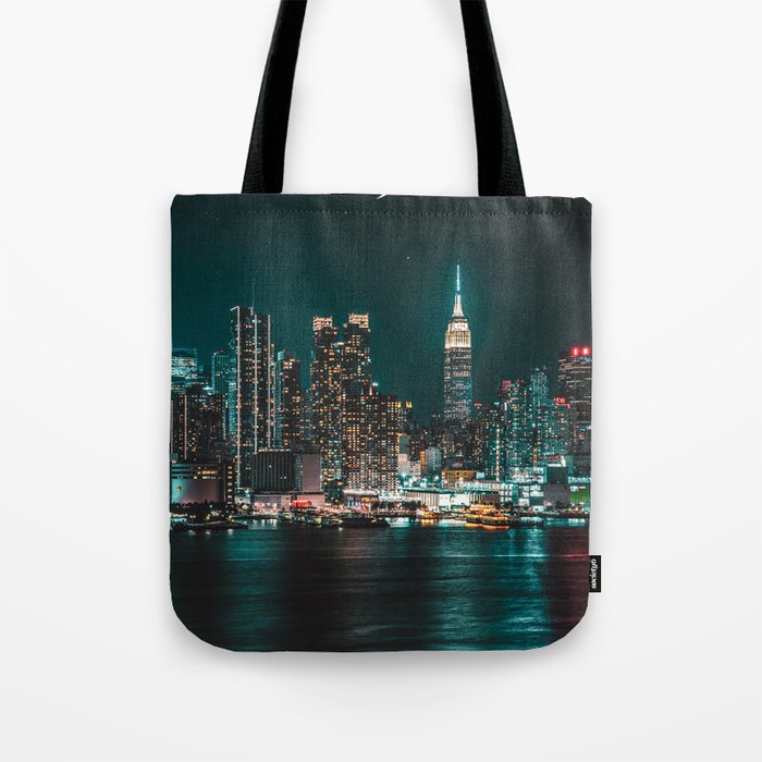 City During Night Tote Bag