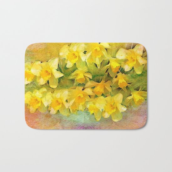A Little Bit of Spring - Painterly Bath Mat