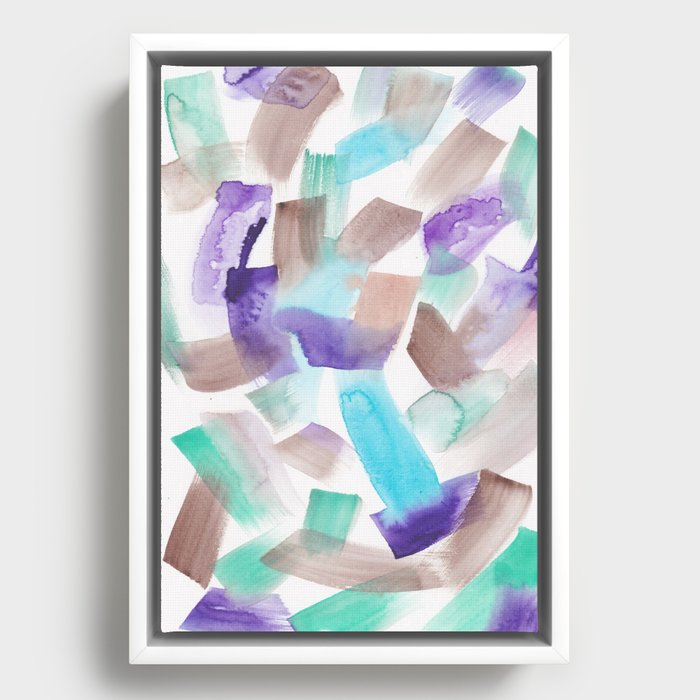 19   |Abstract Watercolor | March 2021 | Abstract Painting Framed Canvas
