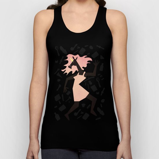 Get Dressed Unicorn Unisex Tank Top
