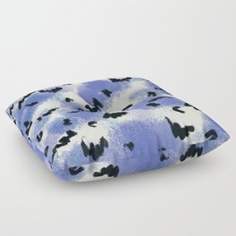 Blue watercolor pattern Floor Pillow