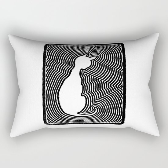 Cat eco. Rectangular Pillow