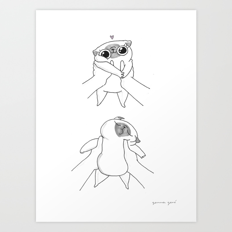 Baby Mochi Art Print By 157ofgemma Society6