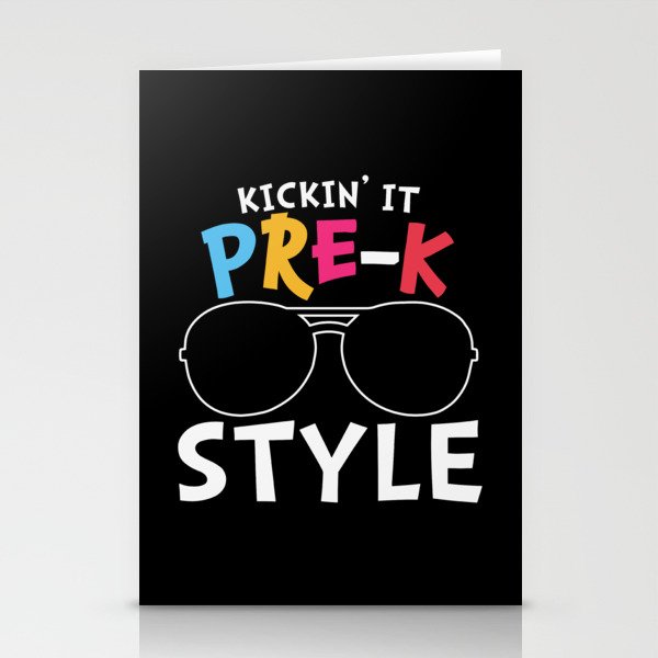 Kickin' It Pre-K Style Stationery Cards