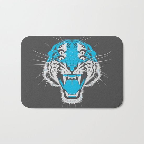 Tiger Head Bath Mat