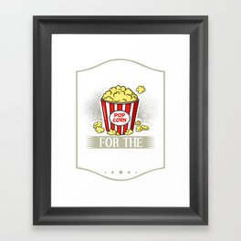 Popcorn Machine Movie Snack Maker Framed Art Print