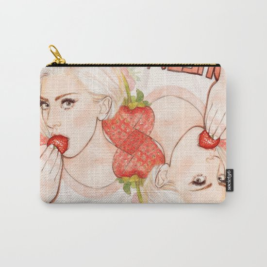 Strawberry LG Carry-All Pouch